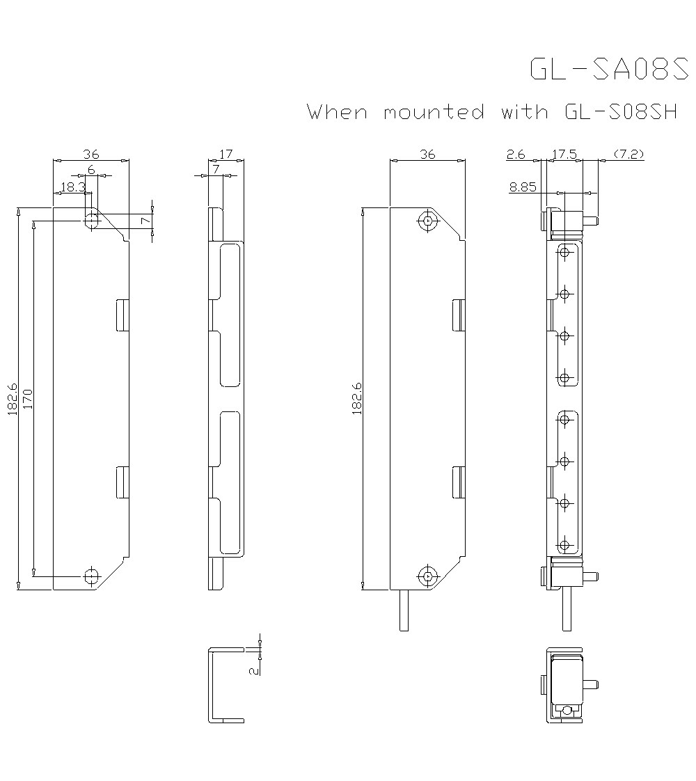 GL-SA08S Dimension