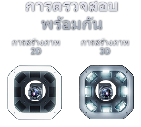 การตรวจสอบ 2D และ 3D พร้อมกัน