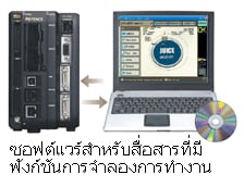CV-5000 ซอฟต์แวร์สำหรับสื่อสารที่มีฟังก์ชันการจำลองการทำงาน