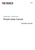 LJ-X8000 Series [3D mode] Easy Setup Guide Encoder volume