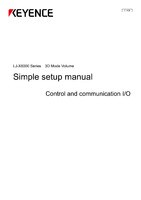 LJ-X8000 Series [3D mode] Easy Setup Guide Control and communication I/O