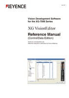 XG-7000 ซีรี่ส์ XG VisionEditor คู่มืออ้างอิง ฉบับการควบคุม/ข้อมูล