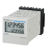 RC-12 - LCD 7 Segment 6 หลัก 48 มม.□, ตั้งค่าล่วงหน้าหนึ่งระดับ, แหล่งจ่ายไฟ AC